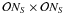 Mathematical equation: \hbox{$\mathcal{O}N_S\times \mathcal{O}N_S$}