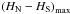 Mathematical equation: \hbox{$\left(H_{\rm N}-H_{\rm S}\right)_{\max}$}