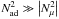 Mathematical equation: \hbox{$N^2_{\mathrm{ad}} \gg \left|N^2_{\mu}\right|$}
