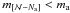 Mathematical equation: \hbox{$m_{[{\cal N}-N_\mathrm{a} ]} < m_\mathrm{a}$}