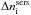 Mathematical equation: \hbox{$\Delta n_{\rm i}^{\rm sers}$}