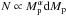 Mathematical equation: \hbox{$N\propto M_{\rm p}^\alpha {\rm d}M_{\rm p}$}