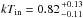 Mathematical equation: \hbox{$kT_{\rm in}=0.82{+0.13 \atop -0.11}$}