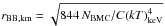 Mathematical equation: \hbox{$r_\mathrm{BB,km}=\sqrt{844\,{N_{\rm BMC}}/C{\left(kT\right)}_\mathrm{keV}^4}$}