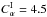 Mathematical equation: \hbox{$C_\alpha^{\rm I}=4.5$}