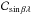 Mathematical equation: \hbox{$\mathcal{C}_{\sin\beta\lambda}$}