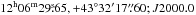Mathematical equation: \hbox{$12^{\rm h}06^{\rm m}29\fs65, +43\degr32\arcmin17\farcs60; J2000.0$}