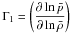 Mathematical equation: \hbox{$\Gamma_1=\left(\displaystyle\frac{\partial \ln \bar p}{\partial \ln{\bar\rho}}\right)$}