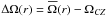 Mathematical equation: \hbox{$\Delta\Omega(r)=\overline\Omega(r)-\Omega_{CZ}$}