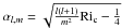 Mathematical equation: \hbox{$\alpha_{l,m}=\sqrt{\frac{l(l+1)}{m^2}\mathrm{Ri}_{\rm c}-\frac{1}{4}}$}