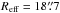 Mathematical equation: \hbox{$R_{\rm eff}=18\farcs7$}