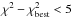 Mathematical equation: \hbox{$\chi^2-\chi_{\rm best}^2<5$}