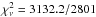 Mathematical equation: \hbox{$\chi^2_\nu=3132.2/2801$}
