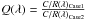 Mathematical equation: \hbox{$Q(\lambda)=\frac{C/R(\lambda)_{\rm Case 1}}{C/R(\lambda)_{\rm Case 2}}$}