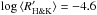 Mathematical equation: \hbox{$\log{\langle R'_{\rm H\&K} \rangle} = -4.6$}