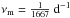 \hbox{$\nu_{\rm m} = \frac{1}{1667}~{\rm d^{-1}}$}