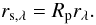 \appendix \setcounter{section}{1} \begin{equation} r_{\mathrm{s},\lambda} = R_{\rm p}r_{\lambda}. \label{ec:rlc_appendix} \end{equation}