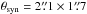 Mathematical equation: \hbox{$\theta_{\rm syn}=2\farcs1\times1\farcs7$}