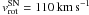 Mathematical equation: \hbox{$v_{\rm{rot}}^{\rm{SN}}=110\, \rm{km\,s^{-1}}$}