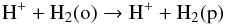 Mathematical equation: \begin{equation} {\rm H^+} + {\rm H_2(o)} \rightarrow {\rm H^+} + {\rm H_2(p)} \end{equation}