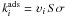 Mathematical equation: \hbox{$k_i^{\rm ads} = {\upsilon}_i \, S \sigma$}