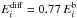 Mathematical equation: \hbox{$E_i^{\rm diff} = 0.77 \, E_i^{\rm b}$}