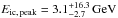Mathematical equation: \hbox{$E_{\rm ic,\,peak}=3.1^{+16.3}_{-2.7}\,{\rm GeV}$}