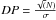 \hbox{$DP=\frac{\sqrt(N)}{\sigma}$}