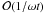 Mathematical equation: \hbox{${\cal O}(1/\omega t)$}