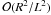 Mathematical equation: \hbox{${\cal O}(R^2/L^2)$}