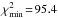 \hbox{$\chi^2_\mathrm{min}\!=\!95.4$}
