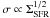 \hbox{$\sigma\propto\Sigma_{\rm SFR}^{1/2}$}