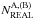 \hbox{$N_{\rm REAL}^{\rm A,(B)}$}