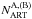 \hbox{$N_{\rm ART}^{\rm A,(B)}$}
