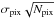 \hbox{$\sigma_{\rm pix} \sqrt{ N_{\rm pix} }$}