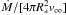Mathematical equation: \hbox{$\dot M / [4 \pi R_*^2 v_{\infty}]$}