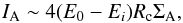 \begin{equation} \label{neubauer_current} I_{\rm A} \sim 4(E_0 -E_i) R_{\rm c} \Sigma_{\rm A}, \end{equation}