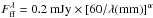 Mathematical equation: \hbox{$F^{\lambda}_{\rm ff}= 0.2~\rm{mJy}\times [60/\lambda(mm)]^{\alpha}$}