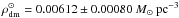 Mathematical equation: \hbox{$\rho_{\rm dm}^\odot=0.00612\pm0.00080~{M_\odot~\rm pc^{-3}}$}