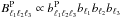 \hbox{$B^{\rm P}_{\ell_1 \ell_2 \ell_3} \propto b^{\rm P}_{\ell_1 \ell_2 \ell_3}b_{\ell_1}b_{\ell_2}b_{\ell_3} $}
