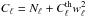 \hbox{$C_\ell=N_\ell+C_\ell^{\rm th}w^2_\ell$}