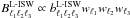 \hbox{$B^{\rm L{\text -}ISW}_{\ell_1 \ell_2 \ell_3} \propto b^{\rm L{\text -}ISW}_{\ell_1 \ell_2 \ell_3}w_{\ell_1}w_{\ell_2}w_{\ell_3} $}