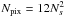 \hbox{$N_{\rm pix}=12 N_s^2$}