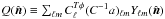 \hbox{$Q(\hat{\vec{n}})\equiv \sum_{\ell m} C^{T \phi}_\ell (C^{-1} a)_{\ell m} Y_{\ell m}(\hat{\vec{n}})$}
