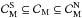 Mathematical equation: \hbox{$\mathcal{C}_{\rm M}^{\rm S}\subseteq\mathcal{C}_{\rm M} \subseteq\mathcal{C}_{\rm M}^{\rm N}$}