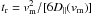 Mathematical equation: \hbox{$t_{\rm r}={v_{\rm m}^{2}}/\lbrack {6D_{\|}(v_{\rm m})}\rbrack$}