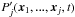 Mathematical equation: \hbox{$P_{j}'(\boldsymbol{x}_{1},...,\boldsymbol{x}_{j},t)$}