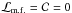 Mathematical equation: \hbox{${\cal L}_{\rm m.f.}={\cal C}=0$}