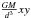 Mathematical equation: \hbox{$\frac{GM}{d^3} xy$}