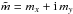Mathematical equation: \hbox{$\tilde{m} = m_x + {\rm i} \, m_y $}